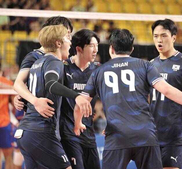 한국 남자배구, AVC 네이션스컵 카타르에 완패…4위로 대회 마감