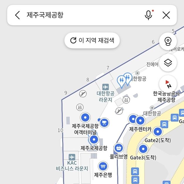제주공항 3층 화장실 위치까지…'정밀함' 내세운 지도 서비스