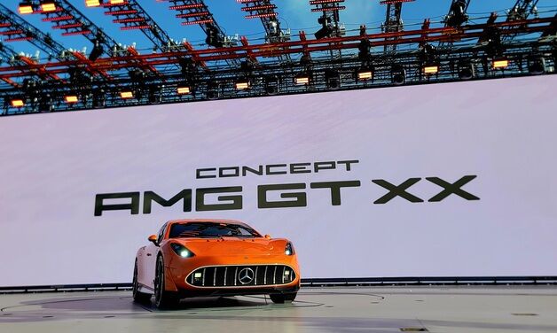 벤츠, 고성능 전기차 새시대 연다…'F1급' 시속 360㎞ 'AMG GT XX' 공개