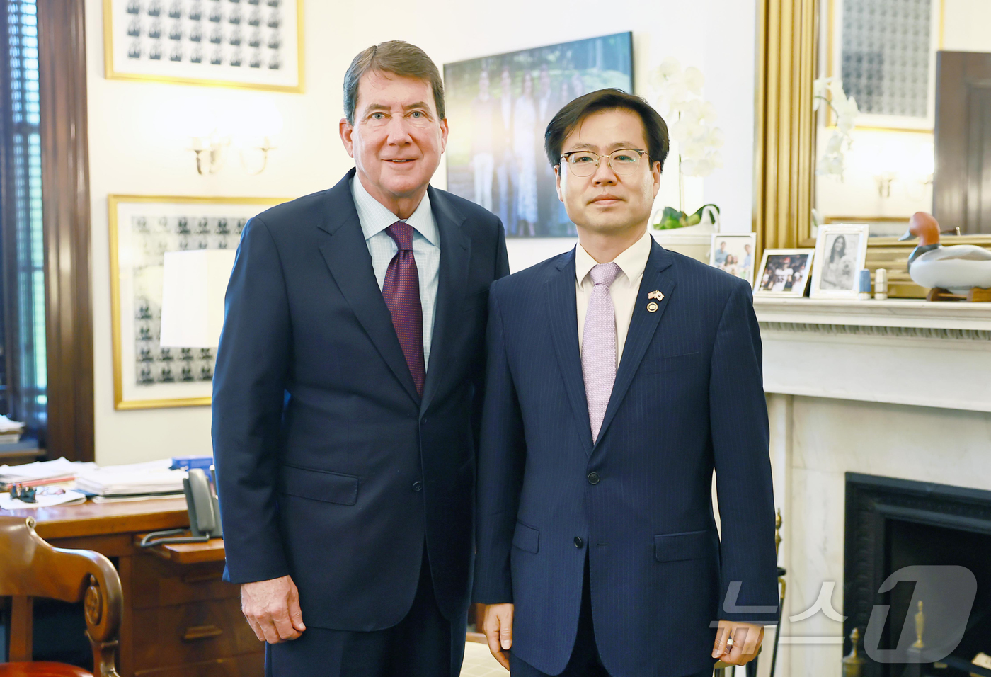 여한구 본부장, 빌 해거티 미국 상원의원 면담 - 뉴스1