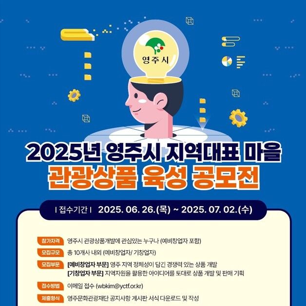영주시, '안빈낙도 유니크타운' 관광상품 공모…최대 2000만원 지원