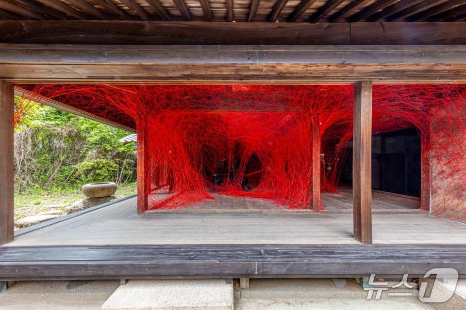 본문 이미지 - 데시마 섬에 자리한 치하루 시오타의 섬의 기억(Memory of Lines)(Shintaro Miyawaki 제공)