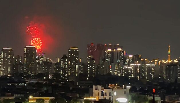"저 불꽃 뭐야" 대구시민 궁금증 자아낸 '불꽃놀이'…알고 보니?