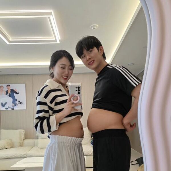 '쌍둥이 임신' 임라라, ♥손민수와 커플 D라인 공개 "민수도 만삭"