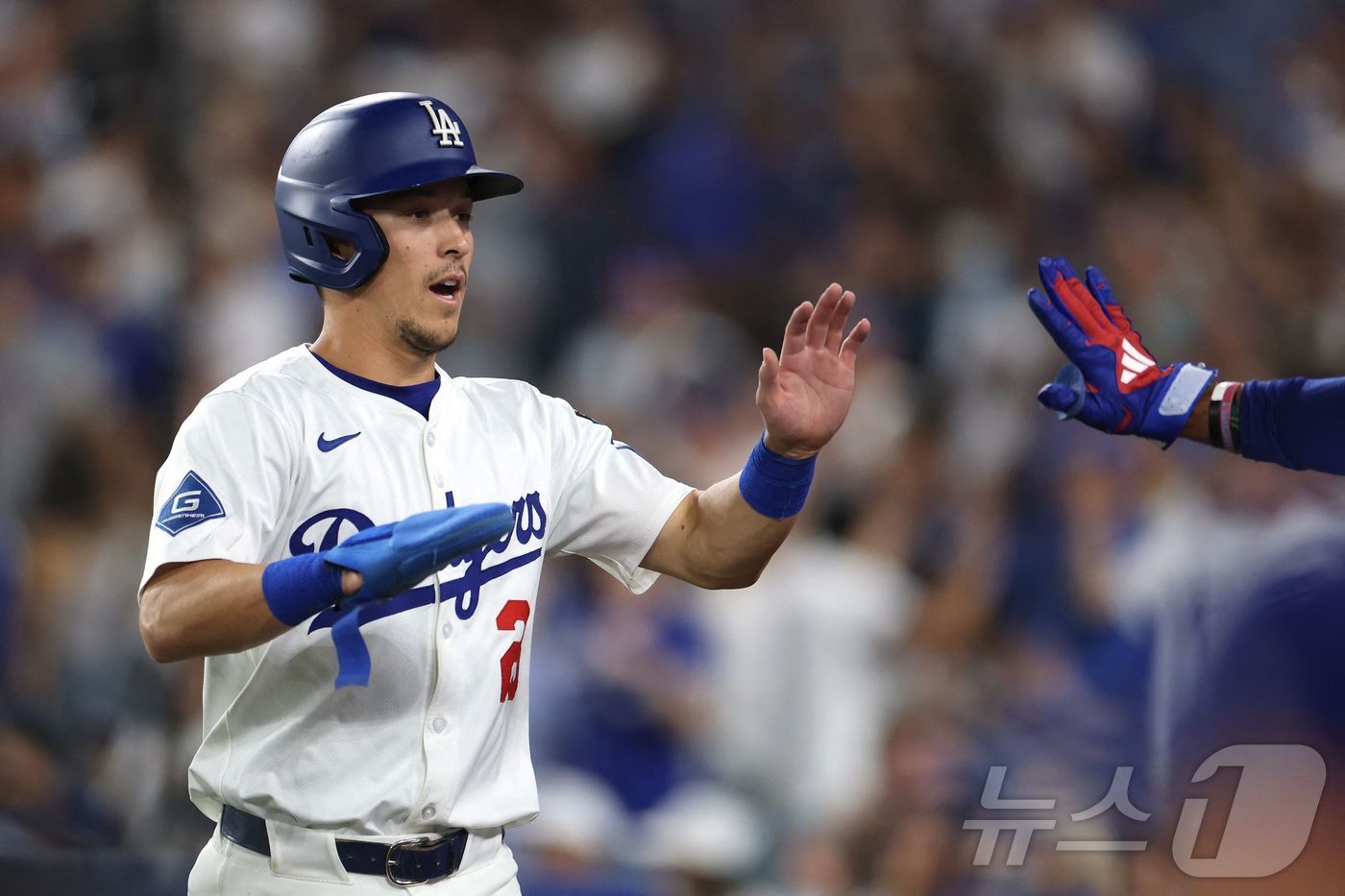 본문 이미지 - 토미 에드먼(LA 다저스). ⓒ AFP=뉴스1