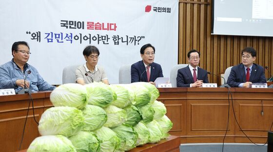 김민석 대신 배추 18포기 놓고…국힘 "우기면 그만인가"(종합)