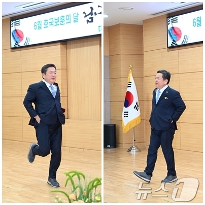 (광주=뉴스1) 박지현 기자 = 광주 남구가 제21대 대통령 선거에서 전국 자치구 중 최고 투표율을 기록하면서 김병내 남구청장이 \'최고 투표시 춤을 추겠다\'는 투표 독려 공약을 …