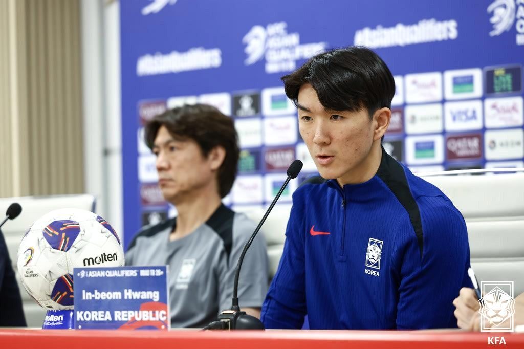 본문 이미지 - 홍명보호 중원의 핵 황인범이 이라크전에서 좋은 경기와 좋은 결과를 자신했다. (대한축구협회 제공)