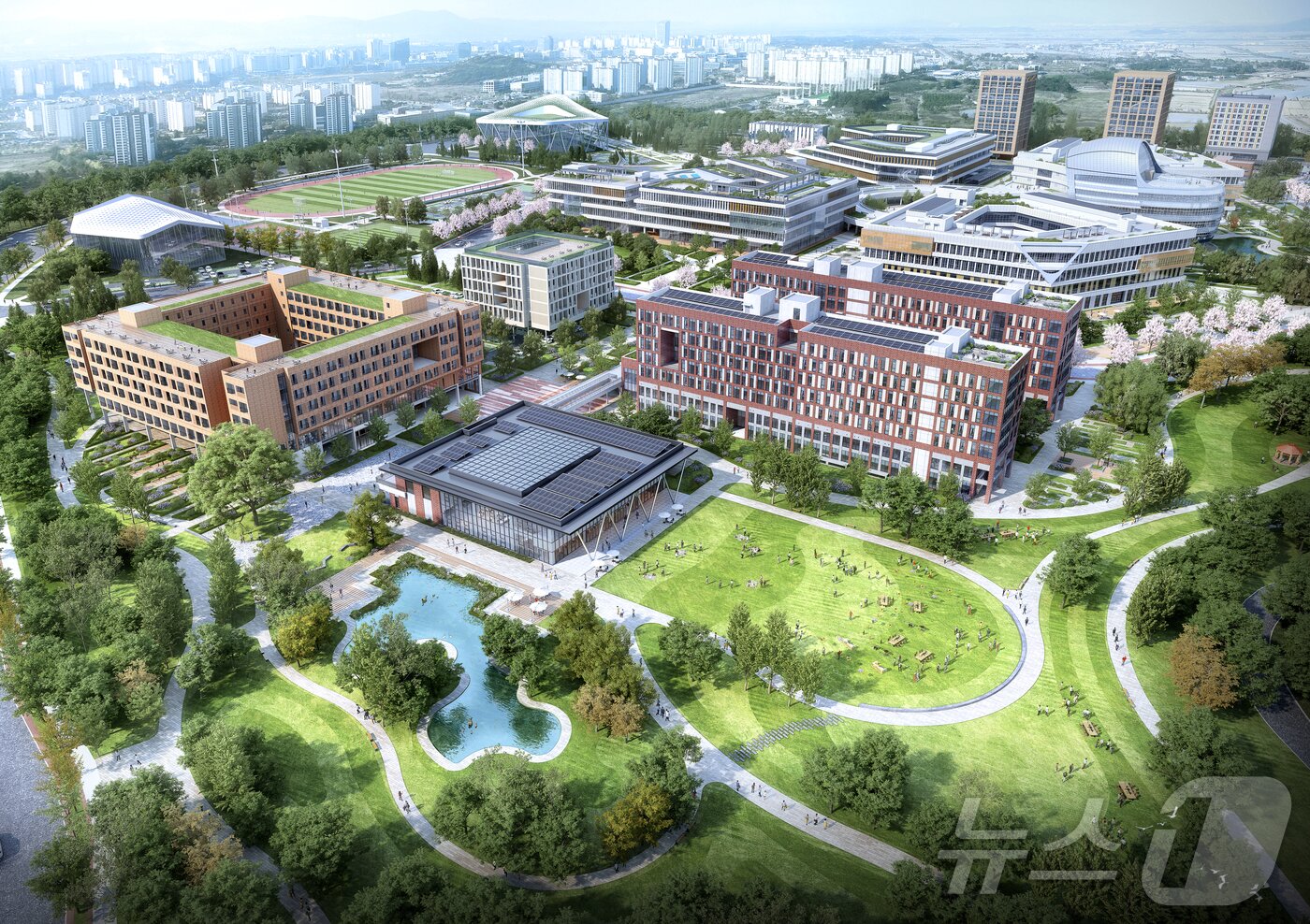 본문 이미지 - 한국에너지공과대학교 RC기숙사 조감도.(켄텍 제공, 재배포 및 DB 금지)2025.6.5/뉴스1