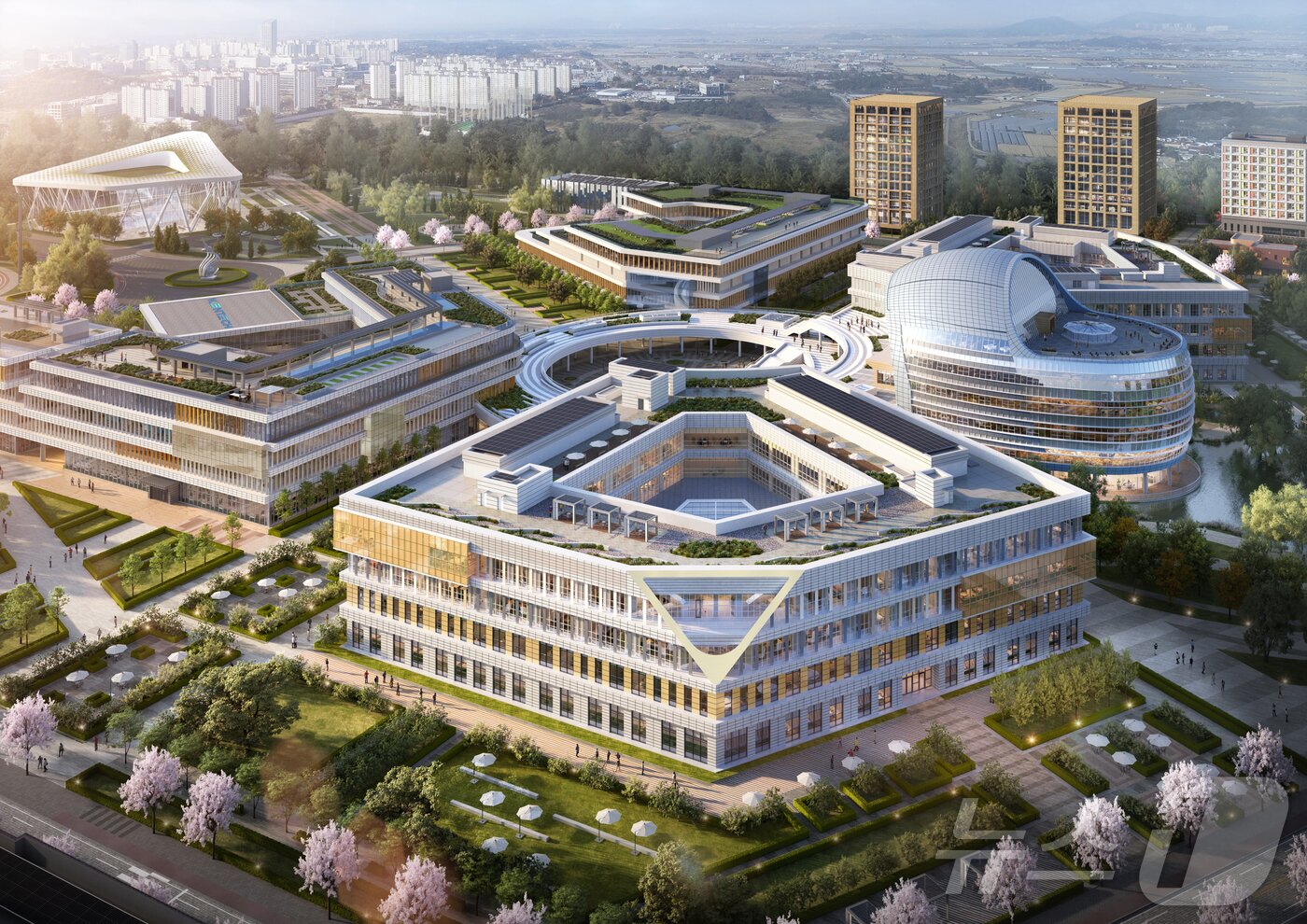 본문 이미지 - 한국에너지공과대학교 연구2동 조감도.&#40;켄텍 제공, 재배포 및 DB 금지&#41;2025.6.5/뉴스1 