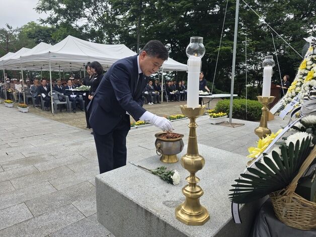 "숭고한 희생 잊지 않을 것" 김제시 70회 현충일 추념식 엄수