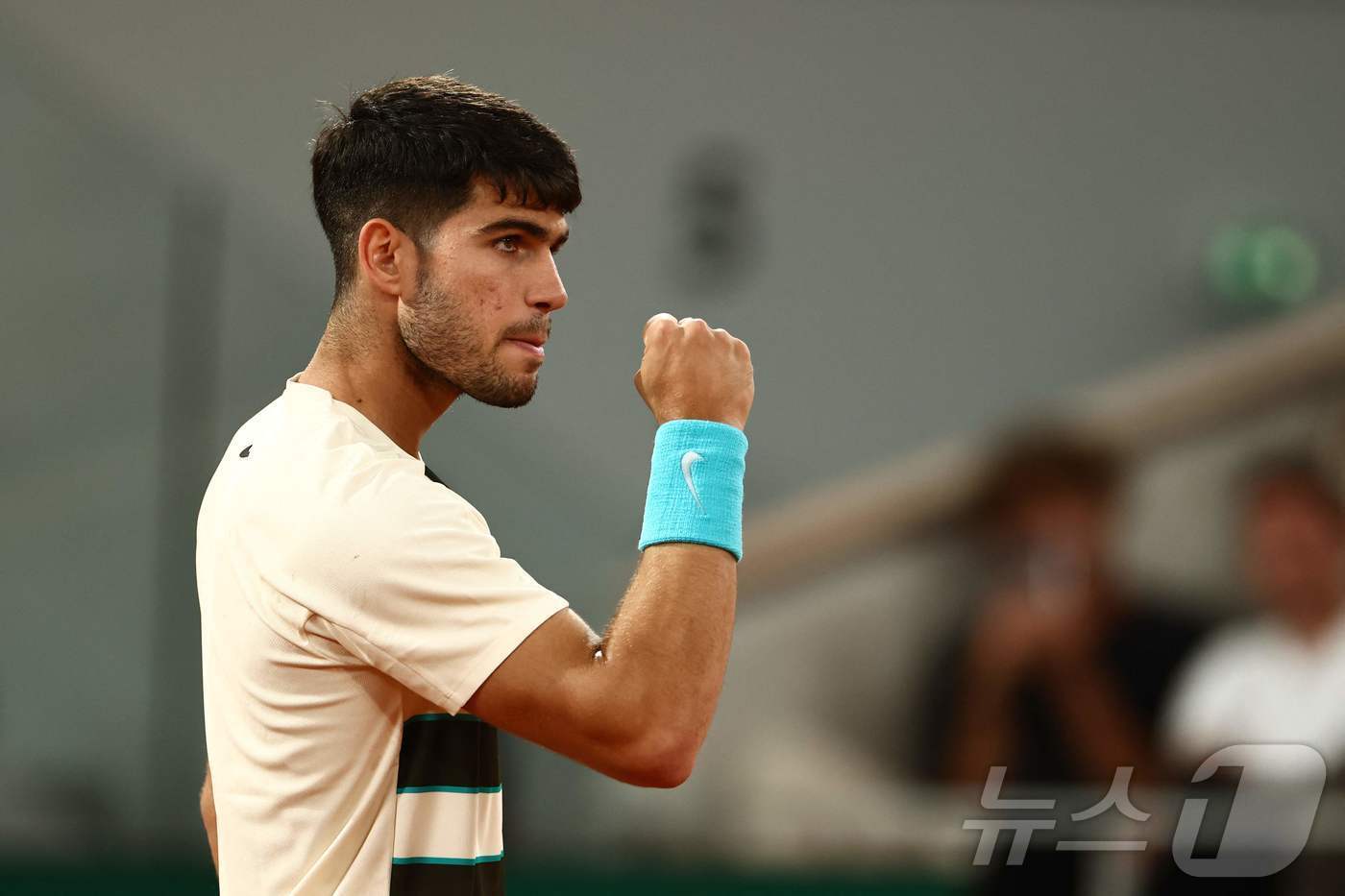 본문 이미지 - 프랑스 오픈 디펜딩 챔피언 카를로스 알카라스.  ⓒ AFP=뉴스1