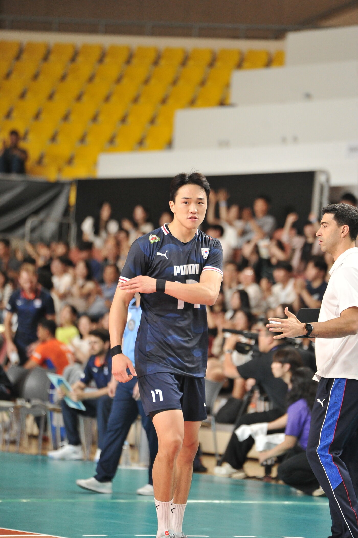 본문 이미지 - 남자 배구대표팀의 임동혁. (대한배구협회 제공)