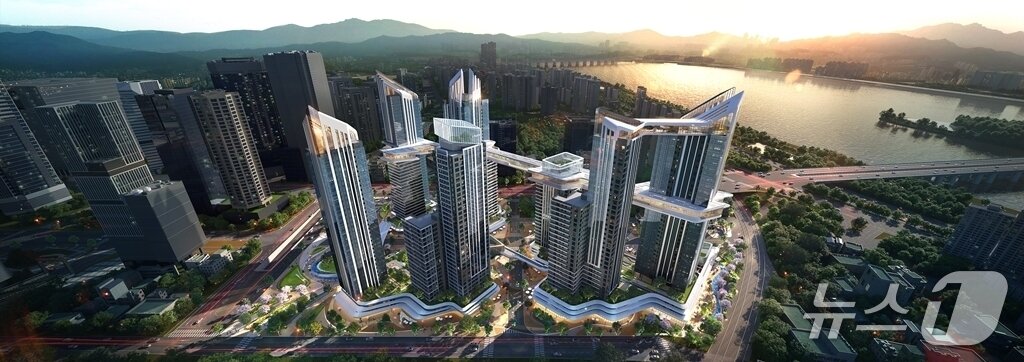 본문 이미지 - 용산정비창 전면1구역 조감도&#40;HDC현대산업개발 제공&#41;