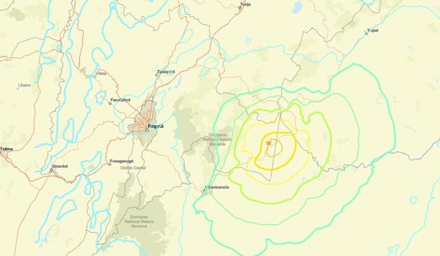 콜롬비아 보고타서 규모 6.3 지진 발생 - USGS