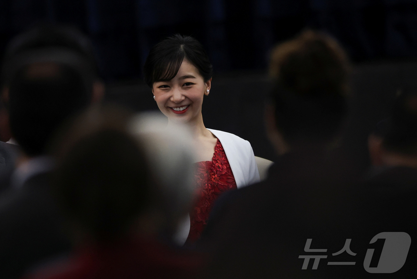 (마링가 로이터=뉴스1) 강민경 기자 = 일본의 가코 공주가 2025년 6월 8일 브라질 파라나주 마링가에 있는 문화체육협회에서 열린 닛케이 커뮤니티 환영 행사에 참석하고 있다. …