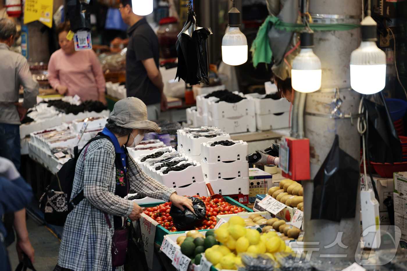 (서울=뉴스1) 오대일 기자 = 얼어붙은 내수 경기 활성화를 위한 2차 추가경정예산안 편성이 초읽기에 들어간 가운데 9일 오전 서울 동대문구 경동시장에서 시민들이 장을 보고 있다. …