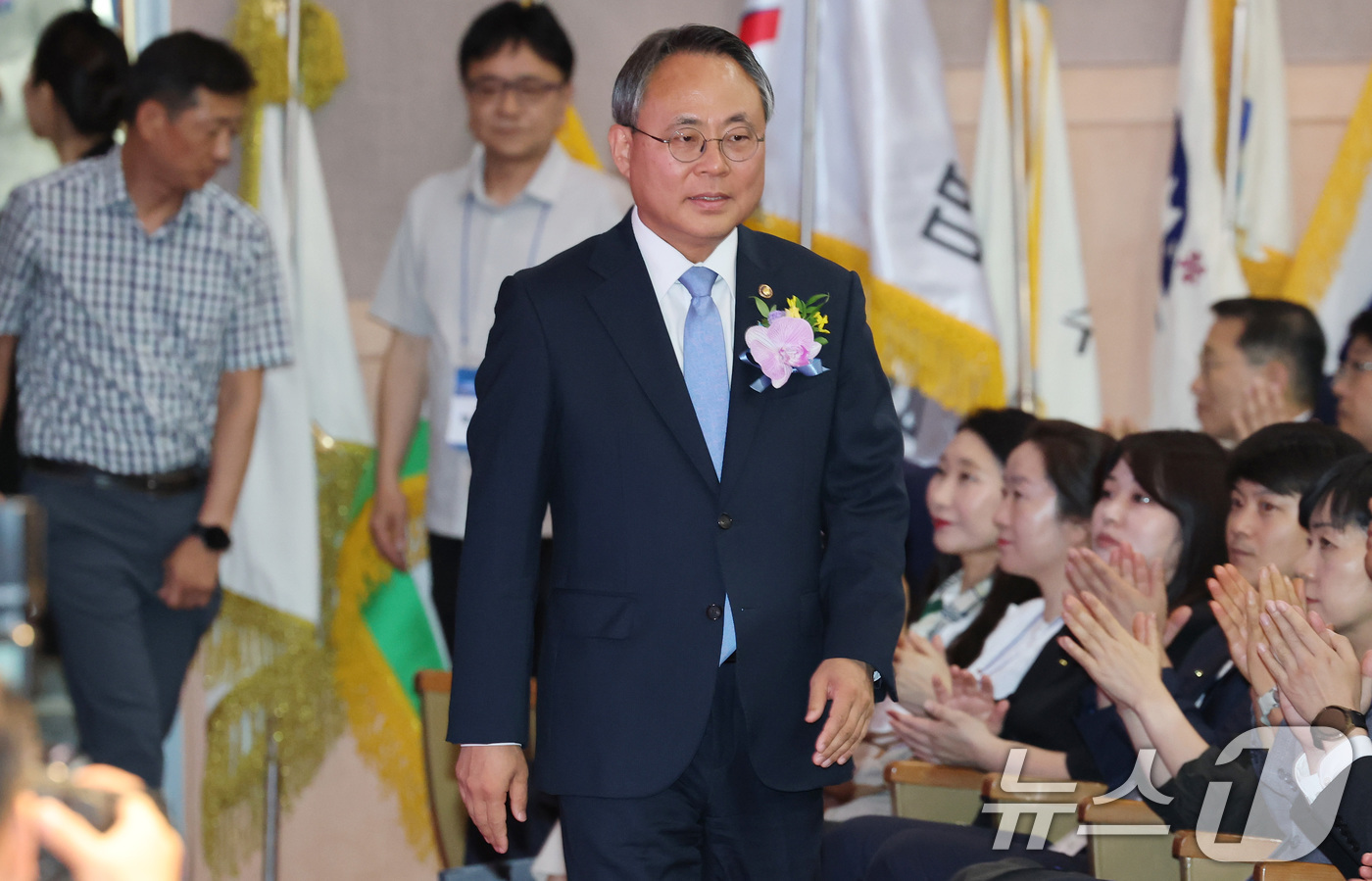 (서울=뉴스1) 임세영 기자 = 고기동 행정안전부 장관 직무대행이 9일 서울 종로구 정부서울청사 별관 2층 대강당에서 열린 2025 기록의 날 기념행사에 참석하고 있다. 2025. …
