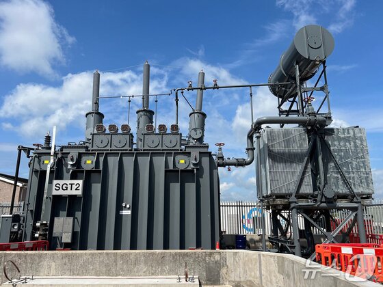 본문 이미지 - 효성중공업이 2023년 스코틀랜드에 공급한 초고압변압기 자료사진(효성중공업 제공) 