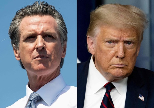 트럼프 지지율 하락에 美민주 잠룡들 '기지개'…뉴섬 주지사 두각