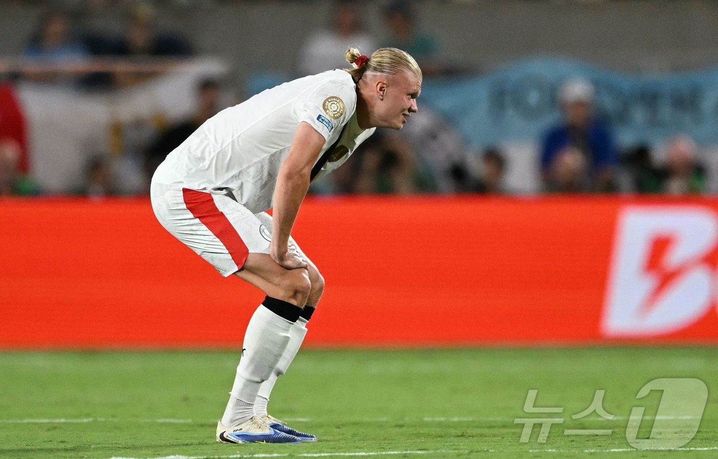 본문 이미지 - 맨체스터 시티의 엘링 홀란드. ⓒ AFP=뉴스1