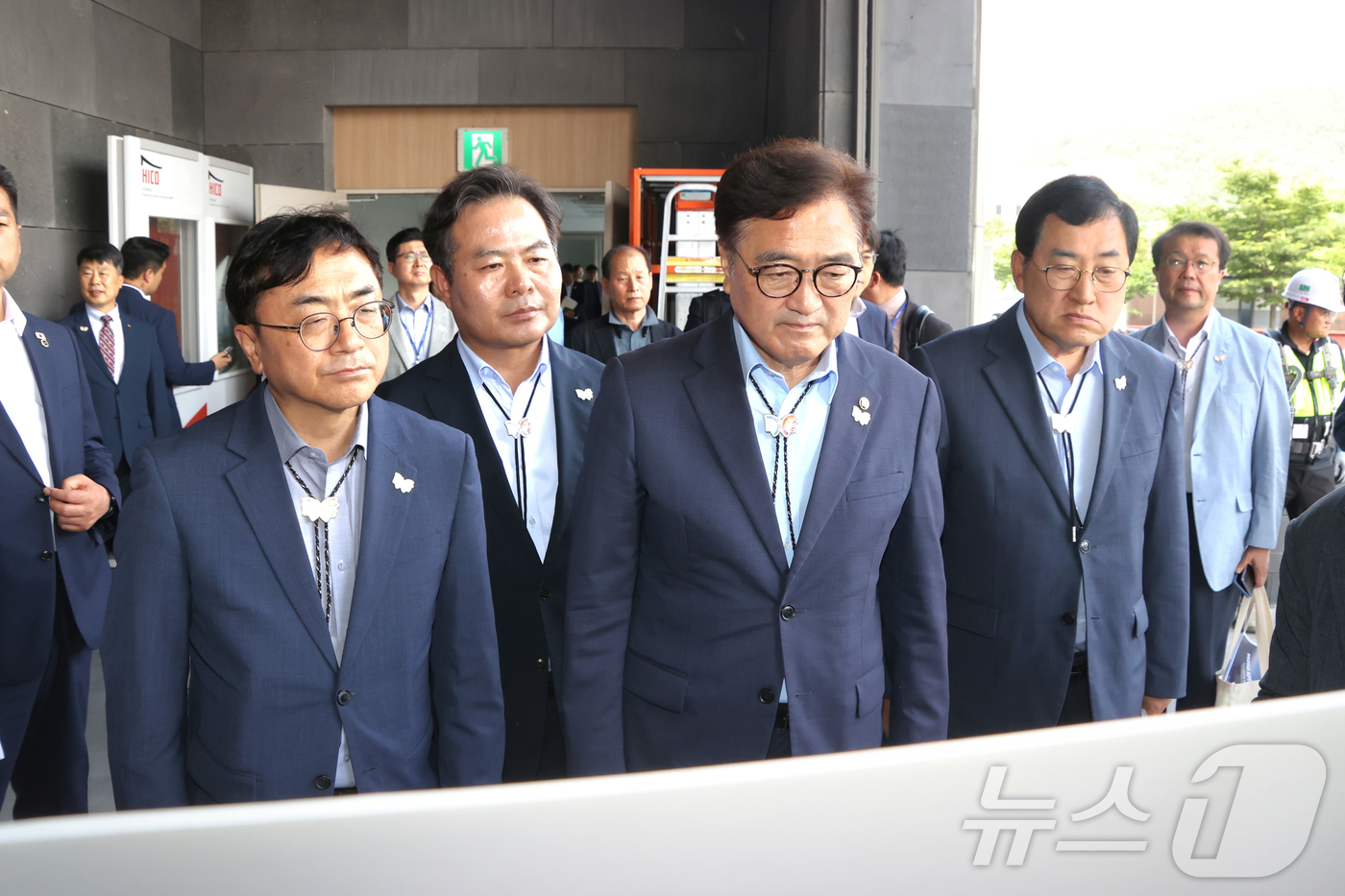 (안동=뉴스1) 김대벽기자 = 우원식 국회의장이 1일 2025년 아시아태평양경제협력체(APEC) 정상회의 개최지인 경주를 찾아 준비 상황을 점검하고 주요 인프라 조성 현장을 둘러보 …