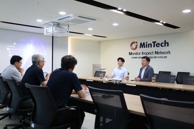 김영신 기정원장, 민테크 방문…"기술개발 돕겠다"