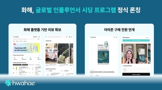 화해, 글로벌 인플루언서 시딩 프로그램 선봬…K뷰티 마케팅 지원