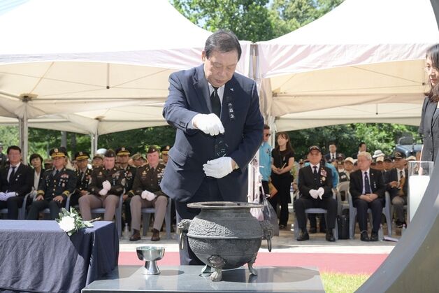 '미군 428명 전사' 세종 개미고개  6·25 격전지 추모제 엄수