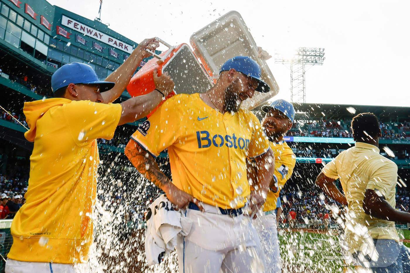 본문 이미지 - 보스턴 레드삭스 개럿 크로셰가 13일(한국시간) 열린 2025 메이저리그 탬파베이 레이스전에서 데뷔 첫 완봉승을 거뒀다. ⓒ AFP=뉴스1