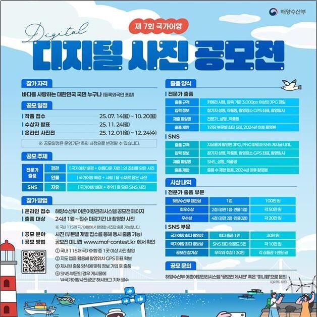 '제7회 국가어항 디지털 사진 공모전' 개최…10월 20일까지 작품 접수