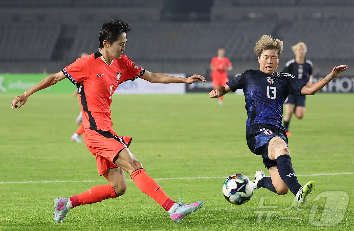 문은주, 회심의 슈팅 - 뉴스1