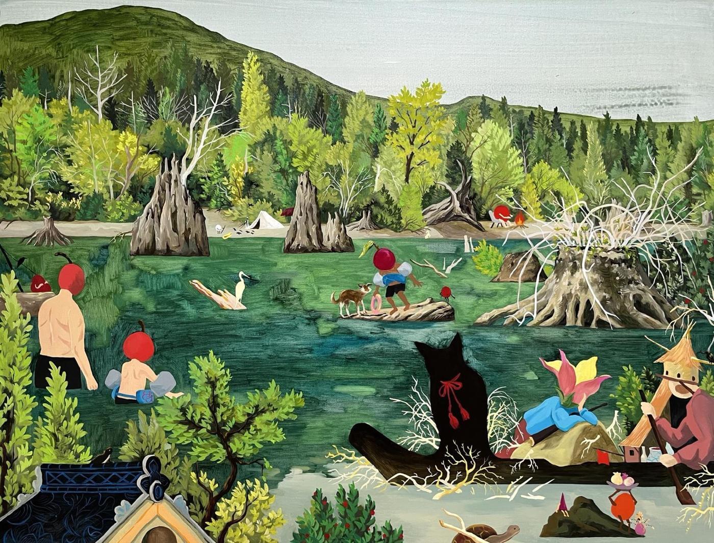 본문 이미지 - Hyunjeong Lim, Lake day(2024) (아뜰리에 아키 제공)