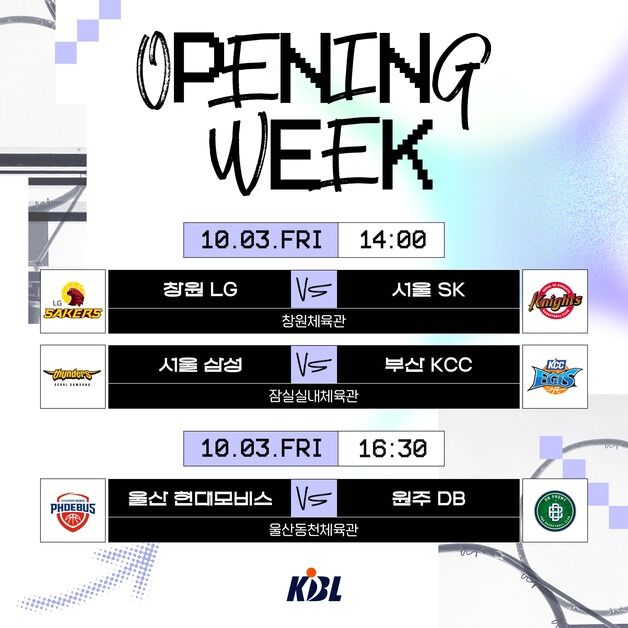 2025-26시즌 프로농구, 10월3일 개막…LG-SK 챔프전 리매치