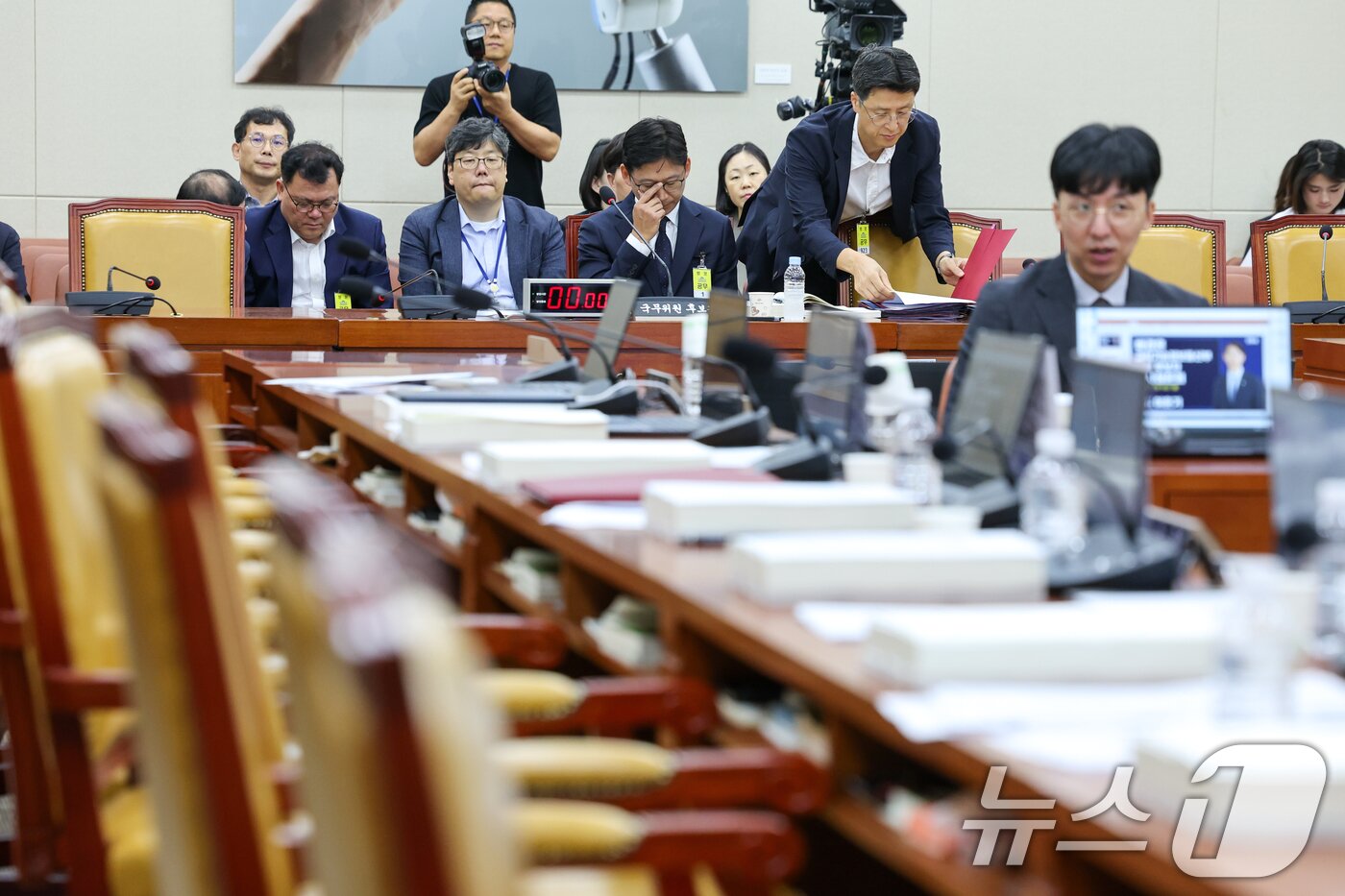 본문 이미지 - 14일 오전 서울 여의도 국회 과학기술정보방송통신위원회에서 배경훈 과학기술정보통신부 장관 후보자 인사청문회가 파행되고 있다.  2025.7.14/뉴스1 ⓒ News1 안은나 기자