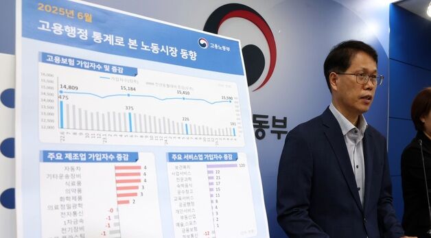 고용노동부, 고용행정 통계로 본 6월 노동시장 동향 발표