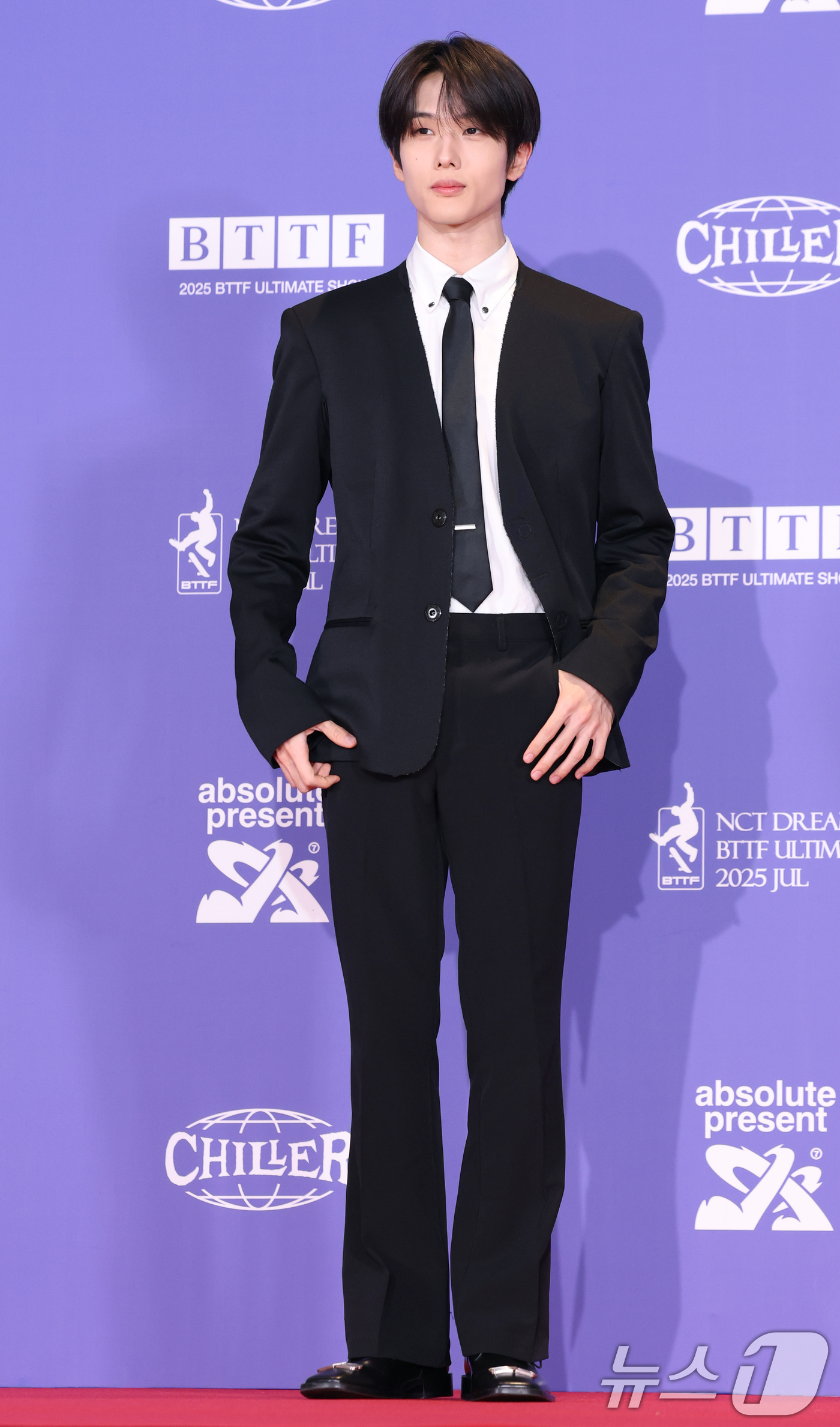 (서울=뉴스1) 권현진 기자 = 그룹 NCT DREAM(엔시티 드림, NCT 드림) 지성이 14일 오전 서울 송파구 롯데시네마 월드타워에서 가진 정규 5집 ‘Go Back To T …