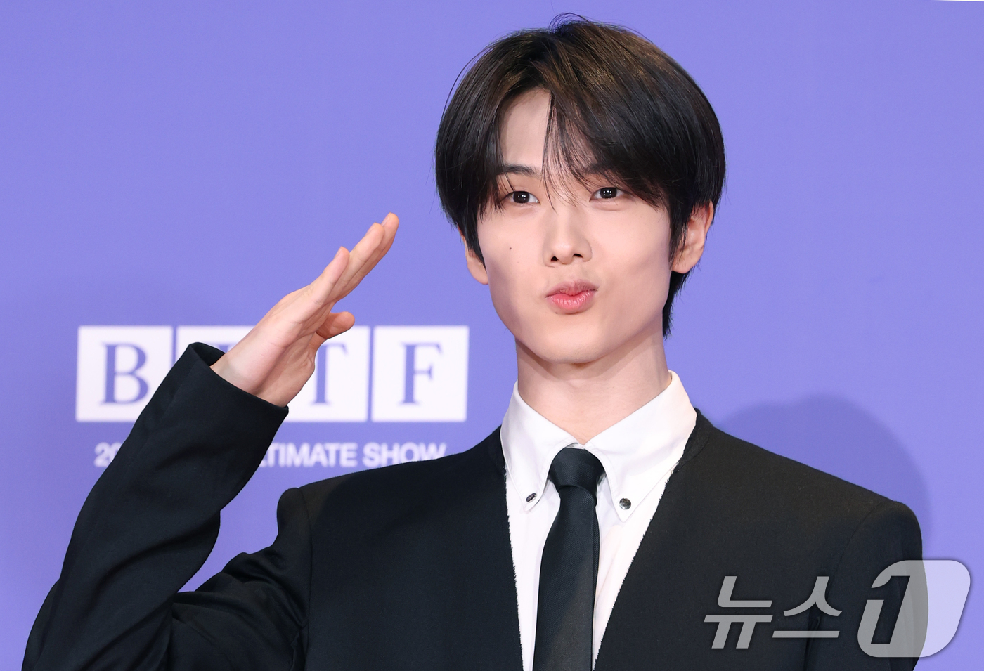 (서울=뉴스1) 권현진 기자 = 그룹 NCT DREAM(엔시티 드림, NCT 드림) 지성이 14일 오전 서울 송파구 롯데시네마 월드타워에서 가진 정규 5집 ‘Go Back To T …