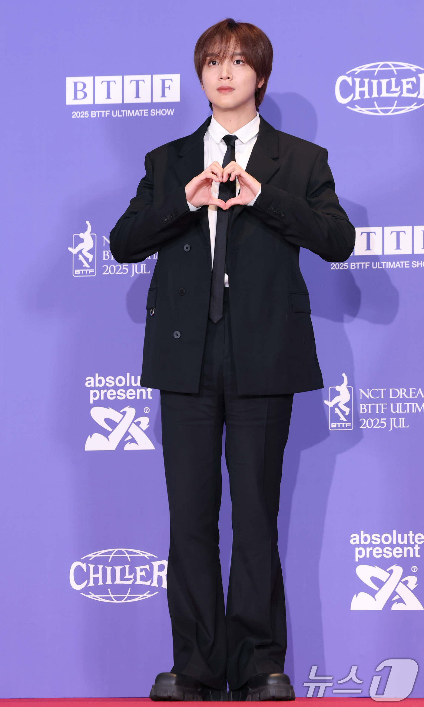 (서울=뉴스1) 권현진 기자 = 그룹 NCT DREAM(엔시티 드림, NCT 드림) 해찬이 14일 오전 서울 송파구 롯데시네마 월드타워에서 가진 정규 5집 ‘Go Back To T …