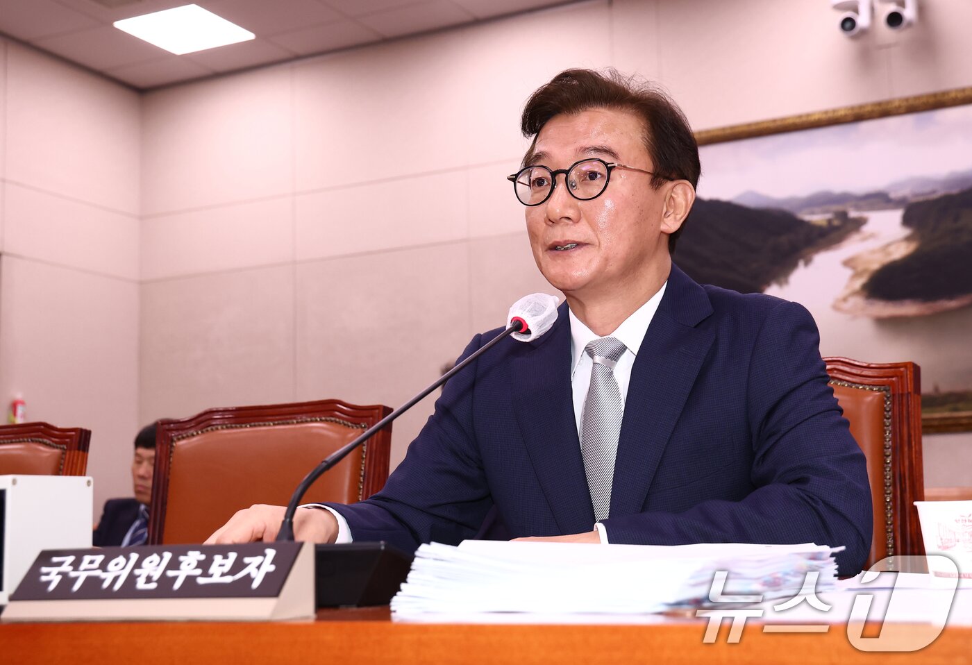 본문 이미지 - 전재수 해양수산부 장관 후보자가 14일 오전 서울 여의도 국회 농림축산식품해양수산위원회에서 열린 해양수산부 장관 후보자 인사청문회에서 의원 질의에 답변하고 있다. 2025.7.14/뉴스1 ⓒ News1 김민지 기자