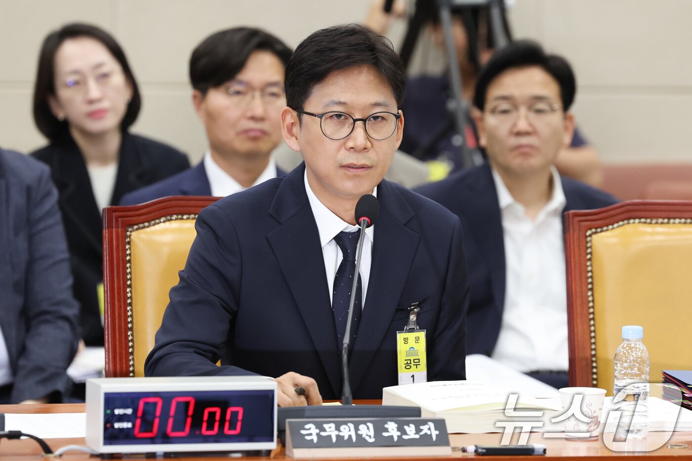 본문 이미지 - 배경훈 과학기술정보통신부 장관 후보자가 14일 오후 서울 여의도 국회 과학기술정보방송통신위원회에서 열린 인사청문회에서 의원 질의에 답하고 있다. 2025.7.14/뉴스1 ⓒ News1 안은나 기자