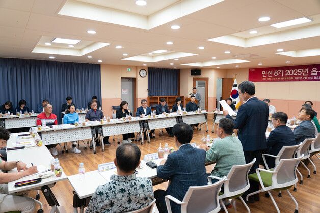 김홍규 강릉시장, 21개 읍면동 돌며 시민 의견 청취
