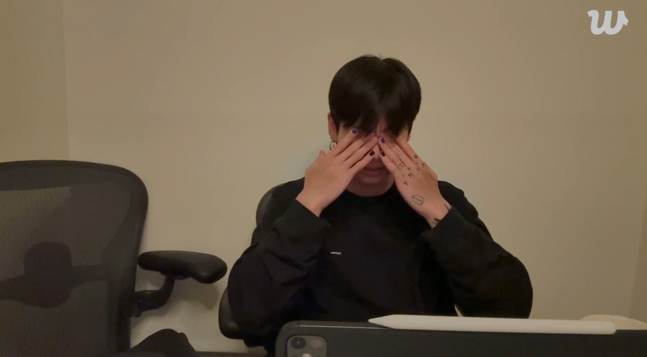 본문 이미지 - 방탄소년단 정국 위버스 영상 갈무리