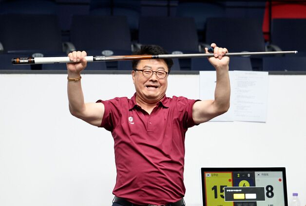 '69세 10개월 9일' 김무순, PBA 역대 최고령 우승