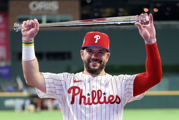 세 번 스윙으로 홈런 세 방…슈와버, MLB 올스타전 '별 중의 별'