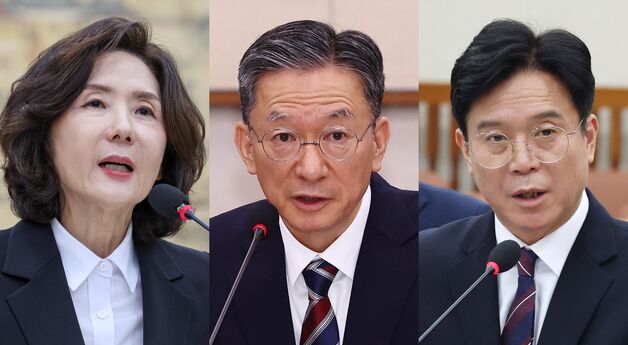 답변하는 이진숙·정성호·김영훈