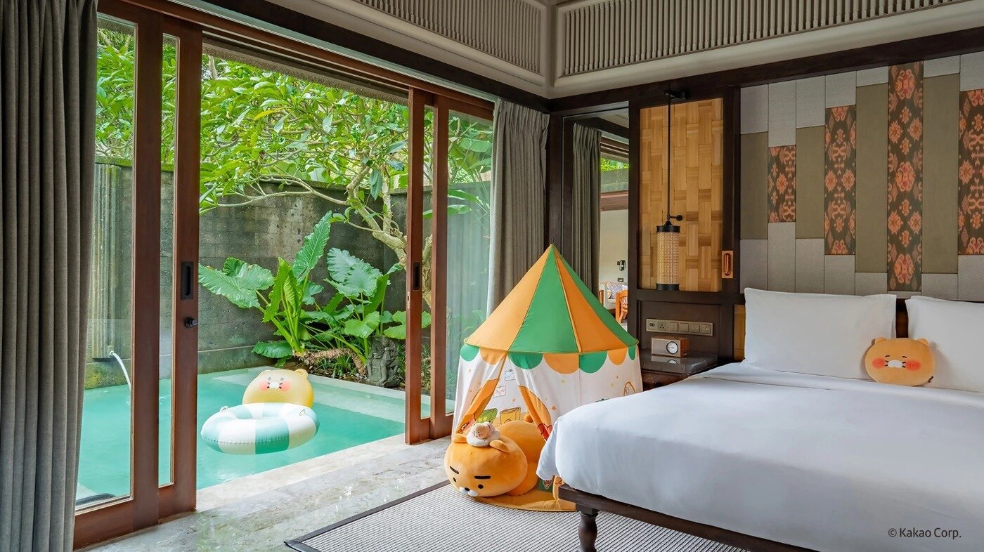 본문 이미지 - 하얏트의 럭셔리 호텔 브랜드 안다즈&#40;Andaz&#41;와 협업해 선보인 &#39;안다즈 발리&#39;의 특별 패키지 &#39;카카오프렌즈 인 발리&#39; &#40;카카오 제공&#41;