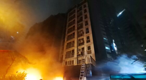 광명 소하동 아파트 주차장 화재