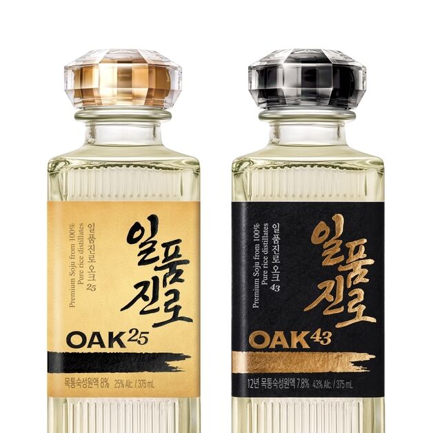 하이트진로, '일품진로 오크25·오크43' 패키지 새단장