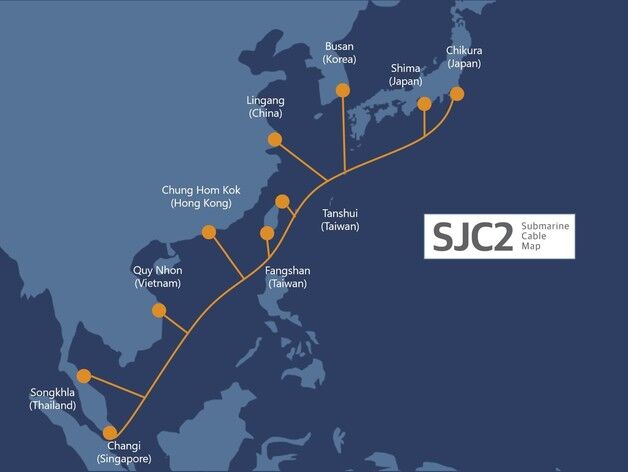 SKB, 국제 해저 케이블 SJC2 개통…네트워크 허브 도약